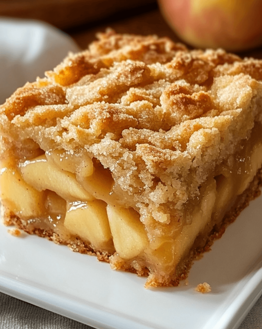 Buttery Spiced Apple Crumble Bars: Juicy Filling, Crunchy Topping